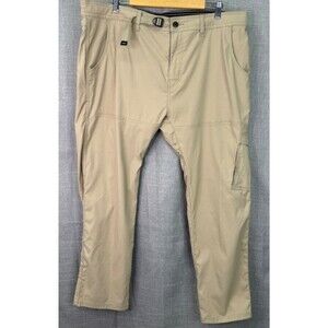 prAna Men's StretchZion Slim Fit Straight Leg Pant Size 40x30 Tan Khaki
